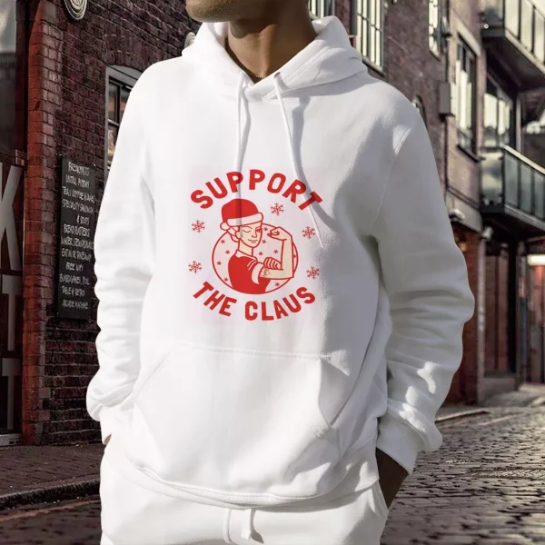 Support The Claus Ugly Christmas Hoodie