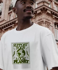 Support Your Local Planet Casual Earth Day T Shirt 3