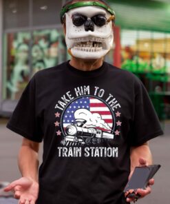 Take Him To The Train Station Vintage T Shirt 2