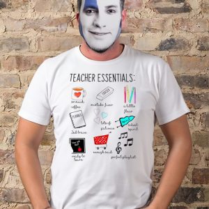 Teacher essentials so much coffee mistake fixer t shirt 1