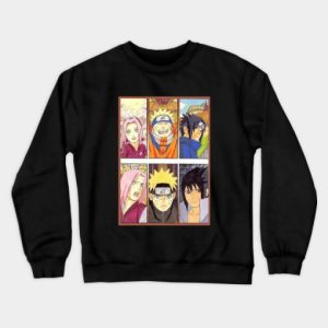 Team 7 then and now Naruto Shippuden Sweatshirt