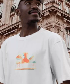 Thankful Rainbow Thanksgiving Vintage T Shirt 3