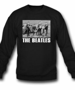 The Beatles In Front Of Car Sweatshirt 1