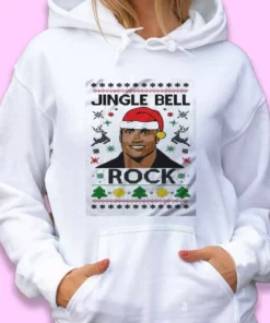 The Rock Jingle Bell Rock Ugly Christmas Hoodie 1 The Rock Jingle Bell Rock Ugly Christmas Hoodie 2