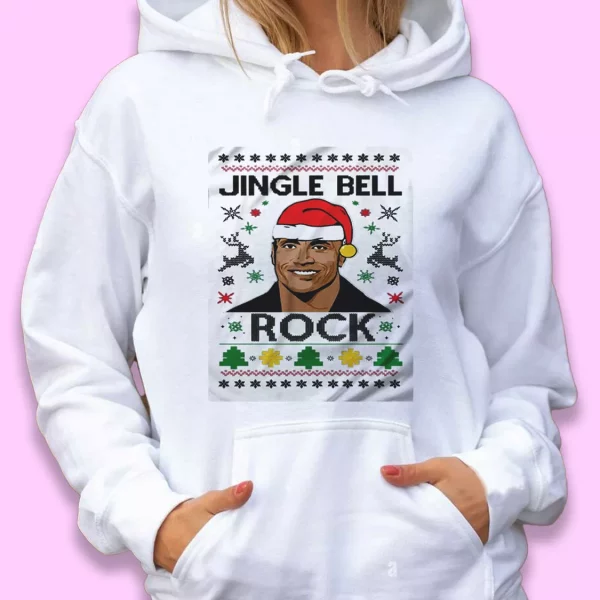 The Rock Jingle Bell Rock Ugly Christmas Hoodie