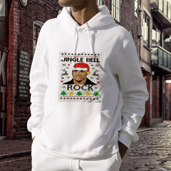 The Rock Jingle Bell Rock Ugly Christmas Hoodie