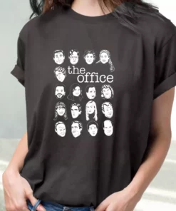 The Us Office Character Faces T Shirt Xmas Design 1 The Us Office Character Faces T Shirt Xmas Design 2