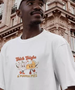 Thick Thighs And Pumpkin Pies Thanksgiving Vintage T Shirt 2 Thick Thighs And Pumpkin Pies Thanksgiving Vintage T Shirt 3