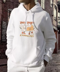 Thick thighs and pumpkin pies Thanksgiving Hoodie 3