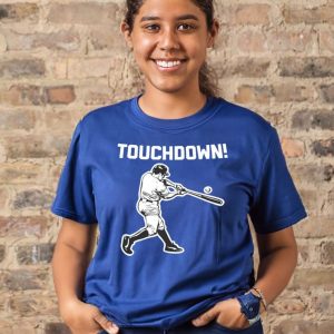 Touchdown baseball tee shirt