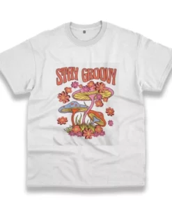Trippy Mushroom Stay Groovy Funny Christmas T Shirt 4