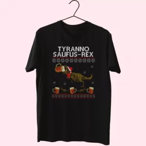 Tyranno Saufus Rex Drink Beer T Shirt Xmas Design 4