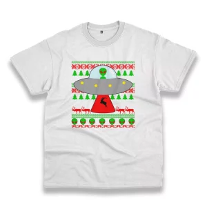 Ufo Alien Ugly Christmas Funny Christmas T Shirt