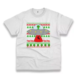 Ufo Alien Ugly Christmas Funny Christmas T Shirt 4