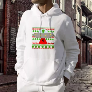 Ufo Alien Ugly Christmas Ugly Christmas Hoodie 3