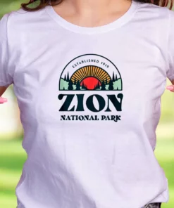 Utah Zion National Park Casual Earth Day T Shirt 1 Utah Zion National Park Casual Earth Day T Shirt 2