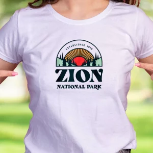 Utah Zion National Park Casual Earth Day T Shirt 2