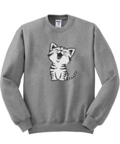 White Cat Sweatshirt 1