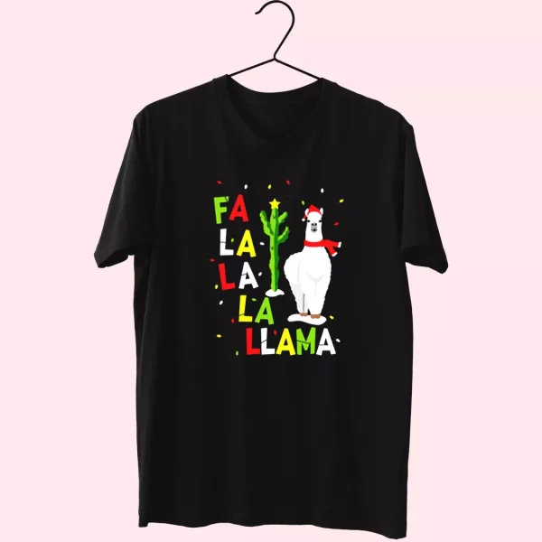 Xmas Falala Alpaca Funny Ugly T Shirt Xmas Design