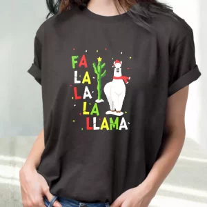 Xmas Falala Alpaca Funny Ugly T Shirt Xmas Design 2