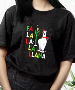 Xmas Falala Alpaca Funny Ugly T Shirt Xmas Design 3