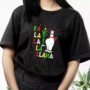 Xmas Falala Alpaca Funny Ugly T Shirt Xmas Design 3