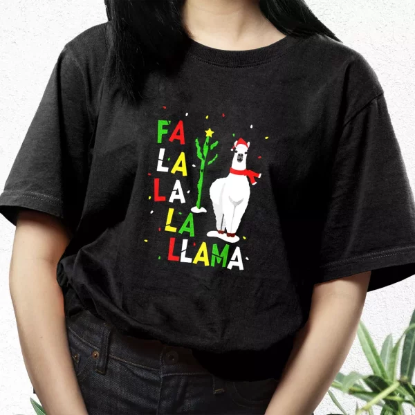 Xmas Falala Alpaca Funny Ugly T Shirt Xmas Design