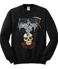 Yeezus Death Skull Sweatshirt 1