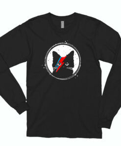 Ziggy Cat Stardust Cute Long Sleeve T shirt 1