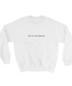 lol ur not famous Sweatshirt 2