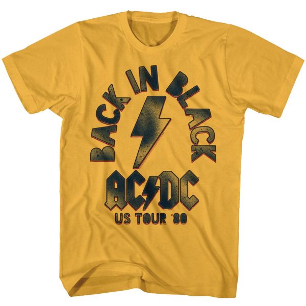 ACDC 1980 Back in Black US Tour Ginger T-shirt