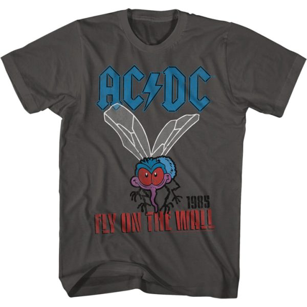 ACDC 1985 Fly on the Wall Album Smoke T-shirt
