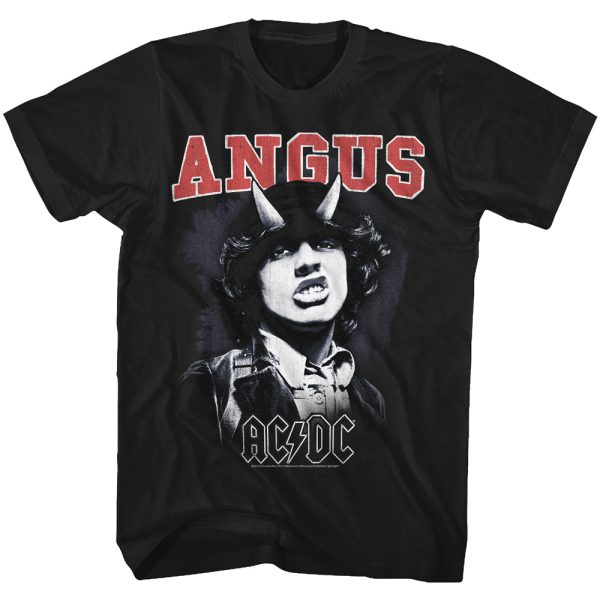 ACDC Angus Young Devil Horns Black T-shirt