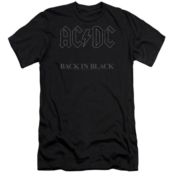 ACDC Back in Black Album Cover Black Premium T-shirt
