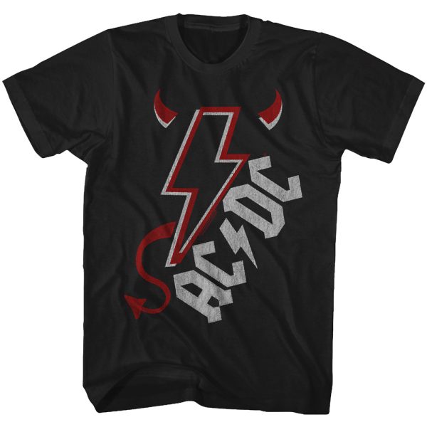 ACDC Devil Horns and Tail Black T-shirt