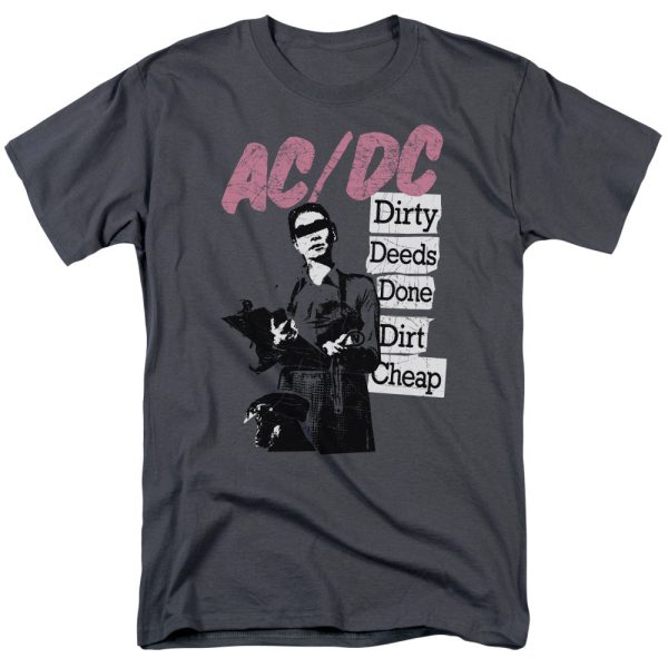 ACDC Dirty Deeds Done Dirt Cheap Charcoal T-shirt