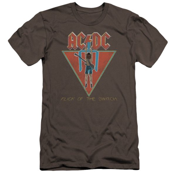 ACDC Flick of the Switch Album Charcoal Premium T-shirt
