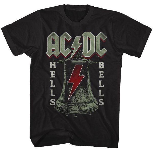 ACDC Hells Bells Song Black T-shirt