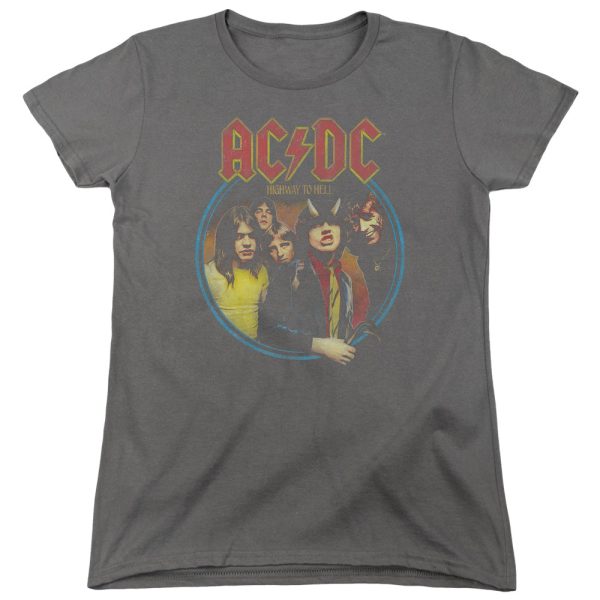 ACDC Highway to Hell Group Photo Womens Shirt