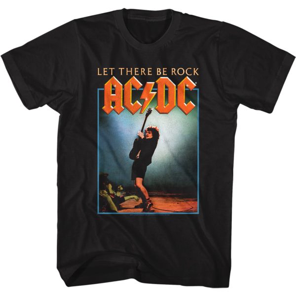 ACDC Let There Be Rock Album Photo Black T-shirt