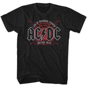 ACDC Live at Paradise Theatre Black T-shirt