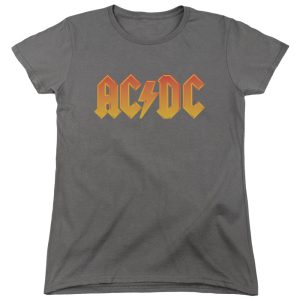 ACDC Orange Gradient Logo Womens Shirt