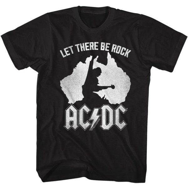 ACDC T-Shirt Australia Let There Be Rock Black Tee