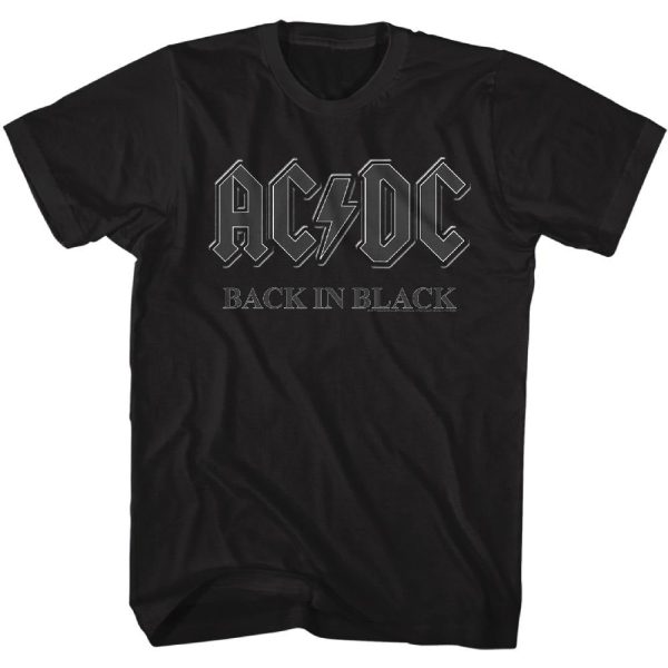 ACDC T-Shirt Back In Black Tee