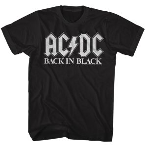 ACDC T Shirt Back in Black Album Top Songs Tee 3