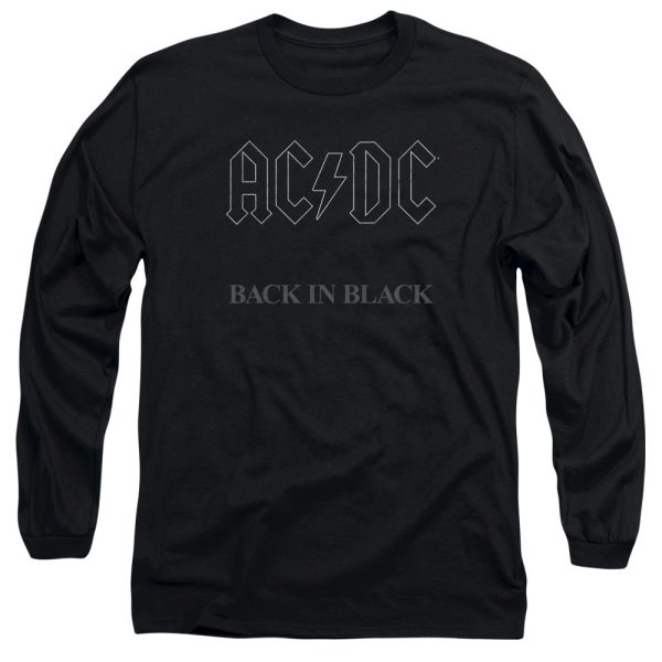 ACDC T-Shirt Back in Black Long Sleeve Shirt