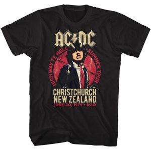 ACDC T-Shirt Christchurch New Zealand Summer Tour Black Tee