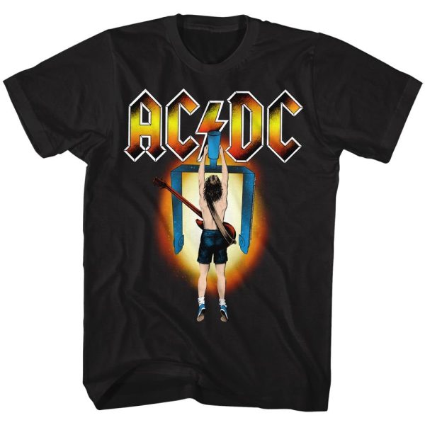 ACDC T-Shirt Flick Of The Switch Colorful Black Tee