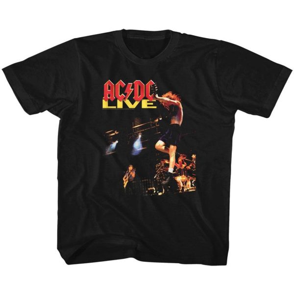 ACDC Toddler T-Shirt Live Album Cover Black Tee
