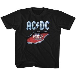 ACDC Toddler T-Shirt The Razors Edge Circle Black Tee